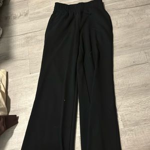 black flare sweatpants